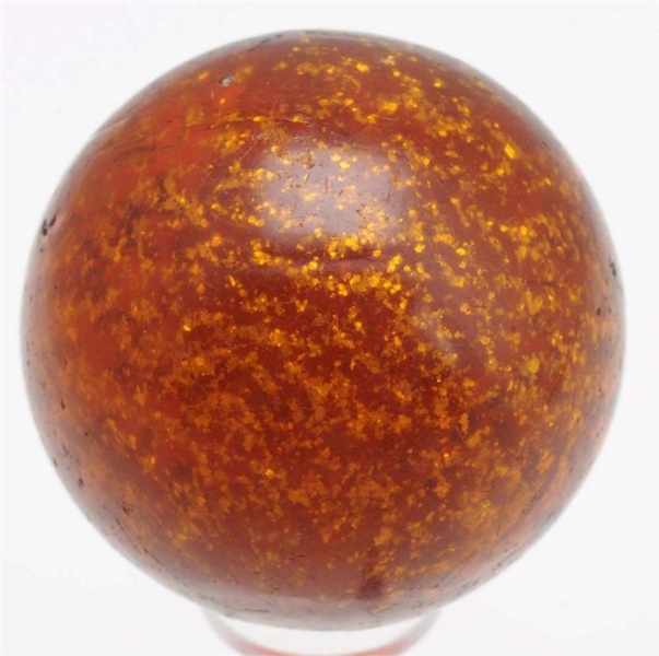 LARGE AMBER MICA MARBLE.                          