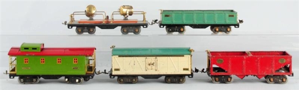 LOT OF 5: LIONEL 500 SERIES FREIGHT CARS.         
