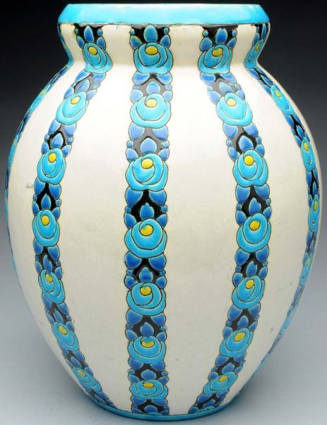 LARGE BOCH FRERES POTTERY VASE DESIGNED BY CHARLE 