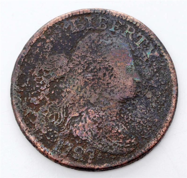 1797 LARGE CENT U.S. COIN.                        