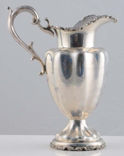 MEXICAN SILVER WATER PITCHER.                     