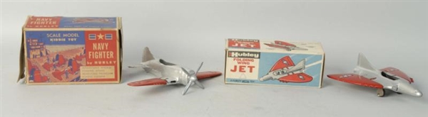 LOT OF 2: HUBLEY DIE CAST AIRPLANE TOYS.          