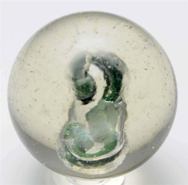 NO.3 PAINTED GREEN SULPHIDE MARBLE.               