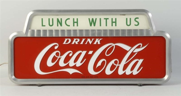 1950S COCA-COLA LIGHTED COUNTER SIGN.            