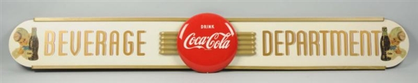 1950S  COCA-COLA BUTTON ON WINGS DISPLAY.         