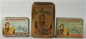 LOT OF 3: B. F. GRAVELY TOBACCO TINS.             