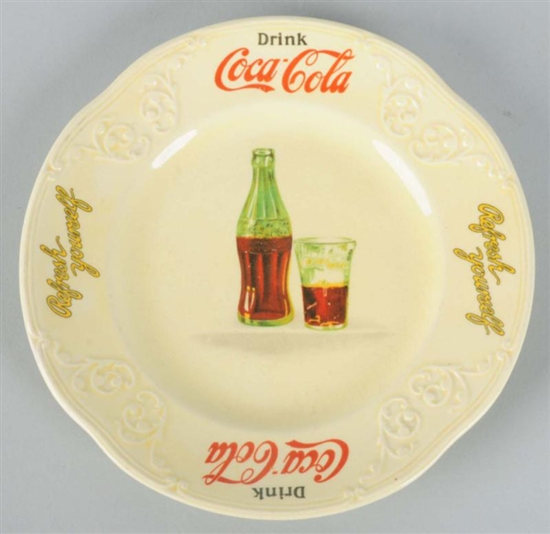 1930S COCA-COLA SANDWHICH PLATE.                  
