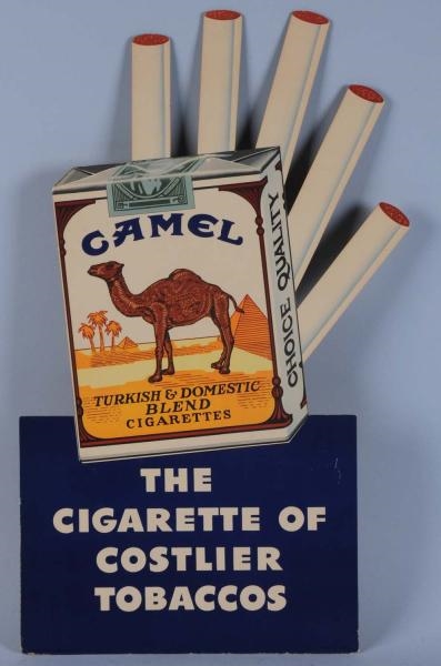 1940S-50S CAMEL CIGARETTES CARDBOARD CUTOUT.      