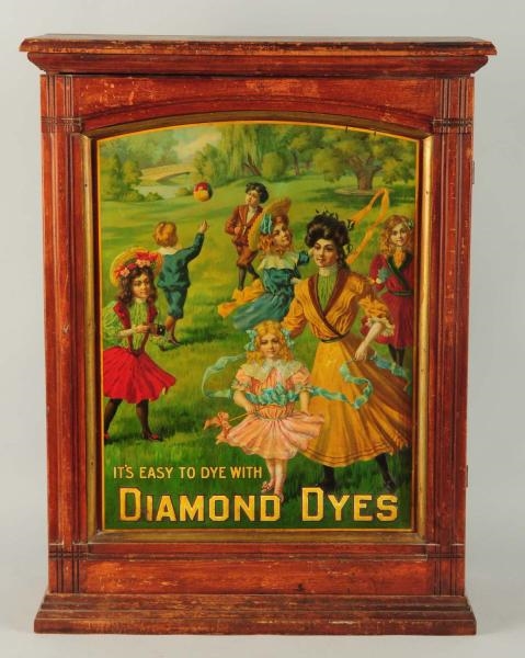 DIAMOND DYES CABINET WITH CHILDREN.               