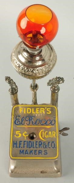FIDLERS EL ROCCO CIGAR CUTTER & LAMP.            