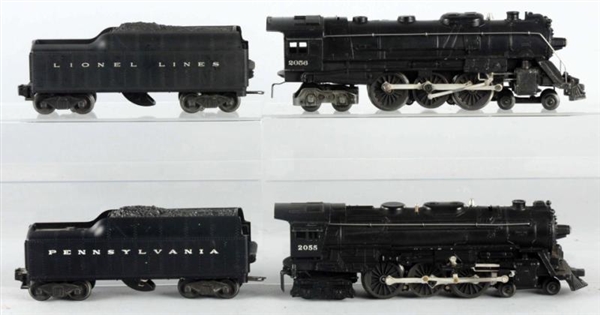 LOT OF 2: LIONEL ENGINES WITH TENDERS & BOXES.    