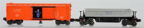 LOT OF 2: LIONEL TRAIN CARS WITH BOXES.           