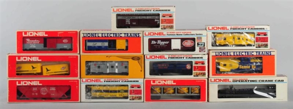 LOT OF 13: LIONEL O & O-27 GAUGE ROLLING STOCK.   