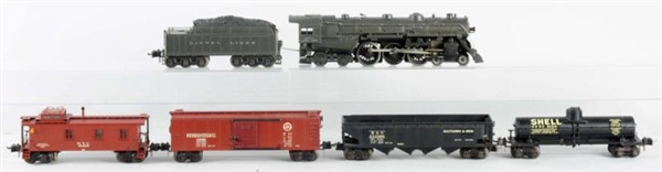 LIONEL NO.763 ENGINE WITH 5 CARS.                 