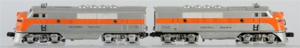 LOT OF 2: LIONEL NO.2345 WESTERN PACIFIC ENGINE.  