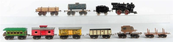 LOT OF 11: MISC. IVES TRAIN ITEMS.                