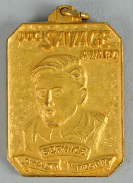 1930 DOC SAVAGE AWARD MEDALLION.                  