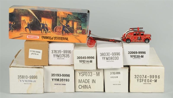 LOT OF 11: CONTEMPORARY MATCH BOX FIRE ENGINES.   