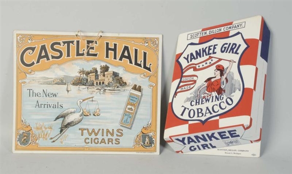 LOT OF 2: TOBACCO ADVERTISEMENTS.                 