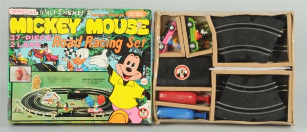 MICKEY MOUSE ROAD RACING SET IN BOX.              