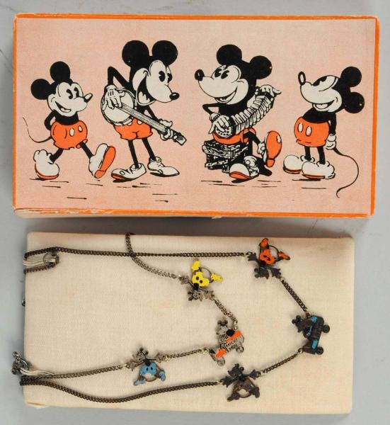 MICKEY MOUSE NECKLACE IN BOX.                     