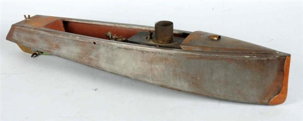EARLY LIVE STEAM MODEL BOAT.                      
