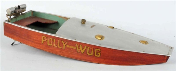 EARLY BOUCHER TOY BOAT.                           