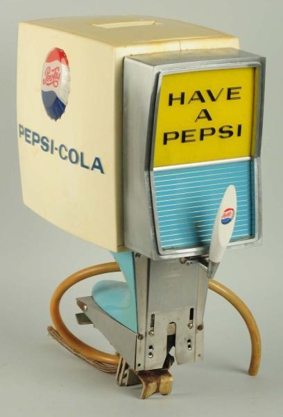 1950S PEPSI VENTILATOR PLASTIC & METAL DISPENSER. 
