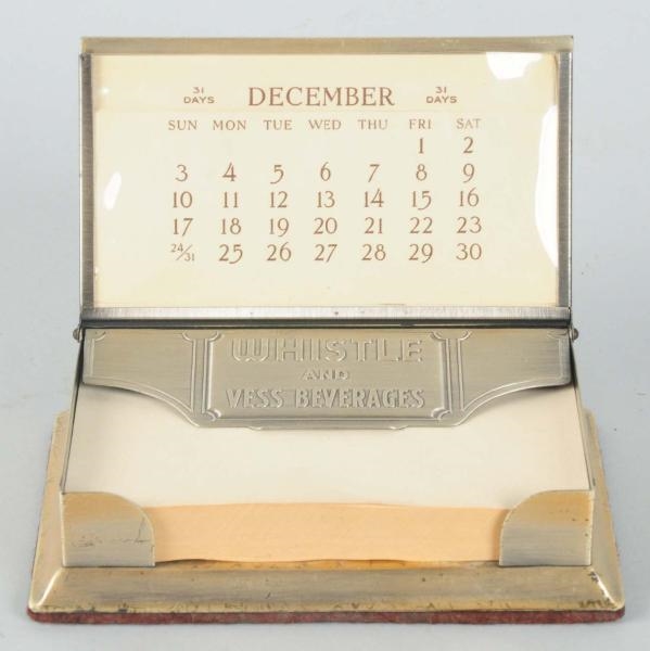 WHISTLE & VESS PERPETUAL CALENDAR & NOTEPAD.      