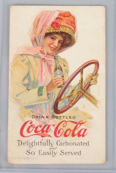 1911 COCA-COLA "MOTOR GIRL" INK BLOTTER.          