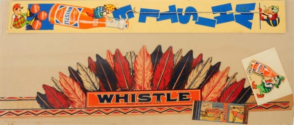 LOT OF 4: WHISTLE ITEMS.                          