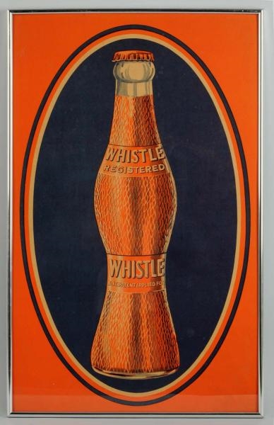 1920S-30S HEAVY PAPER WHISTLE BANNER PORTION.     