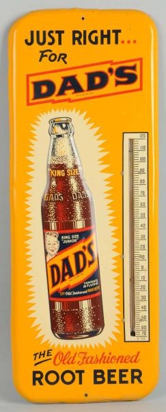 40S-50S DADS ROOT BEER EMBOSSED THERMOMETER.      