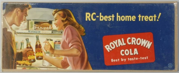 1940S RC COLA TROLLEY SIGN.                       