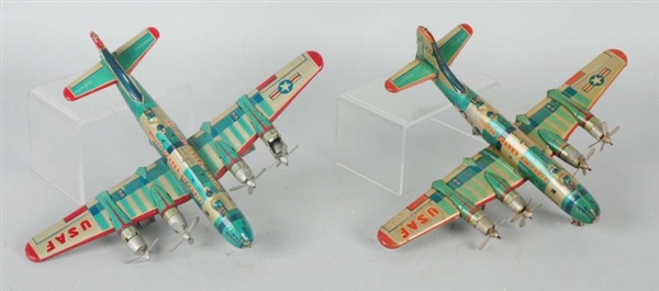 LOT OF 2: JAPANESE TIN USA  AIRFORCE AIRPLANES.   
