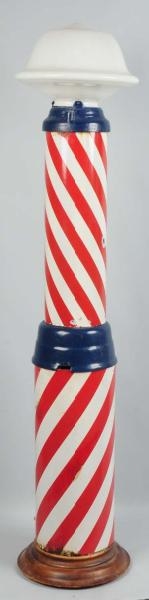 EARLY PORCELAIN BARBER POLE.                      