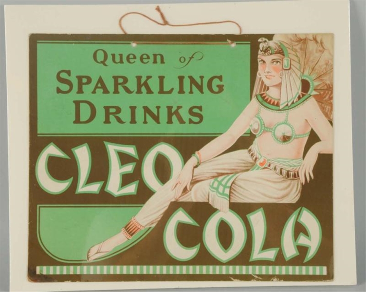 1920S-30S CLEO COLA CARDBOARD SIGN.               