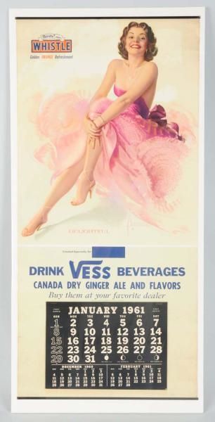 1961 WHISTLE, VESS, AND CANADA DRY CALENDAR.      