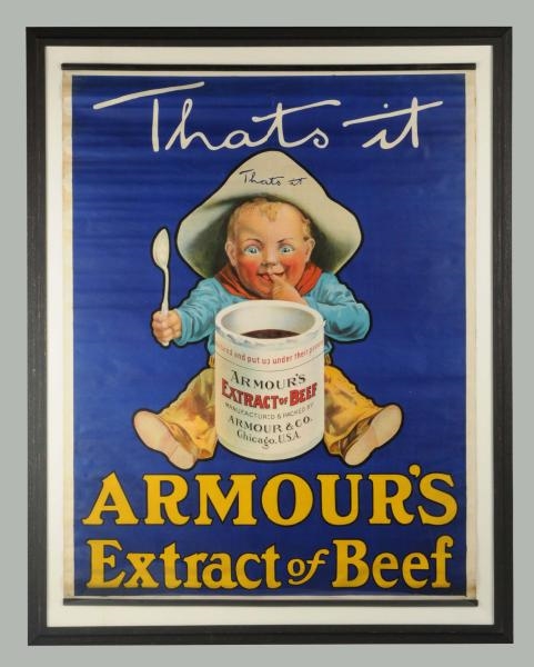 C.1905-10 AMOURS LARGE PAPER ROLL DOWN POSTER.    