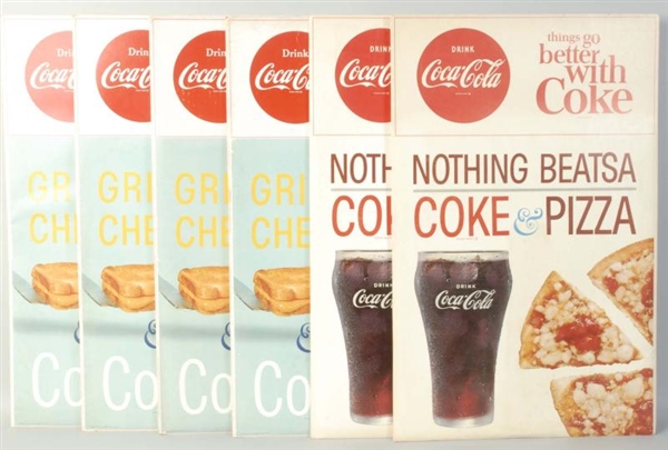 6 COKE WITH GRILLED CHEESE/PIZZA DISPLAY PACKETS. 