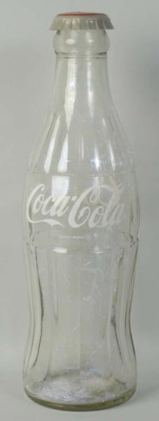 LARGE GLASS COCA-COLA BOTTLE.                     