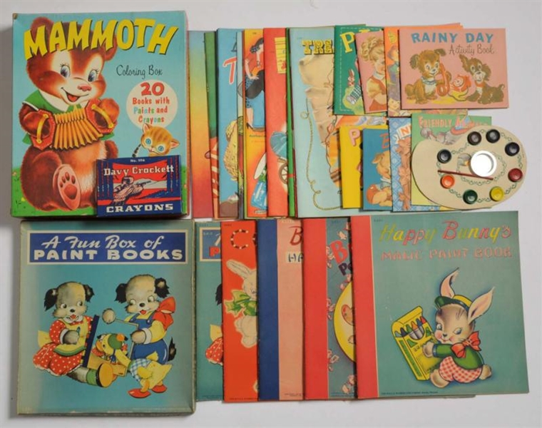LOT OF 2: SAMUEL LOWE ACTIVITY BOOKS BOXED SETS.  
