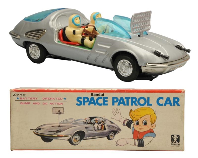 TIN LITHO & PAINTED SPACE PATROL CAR.             