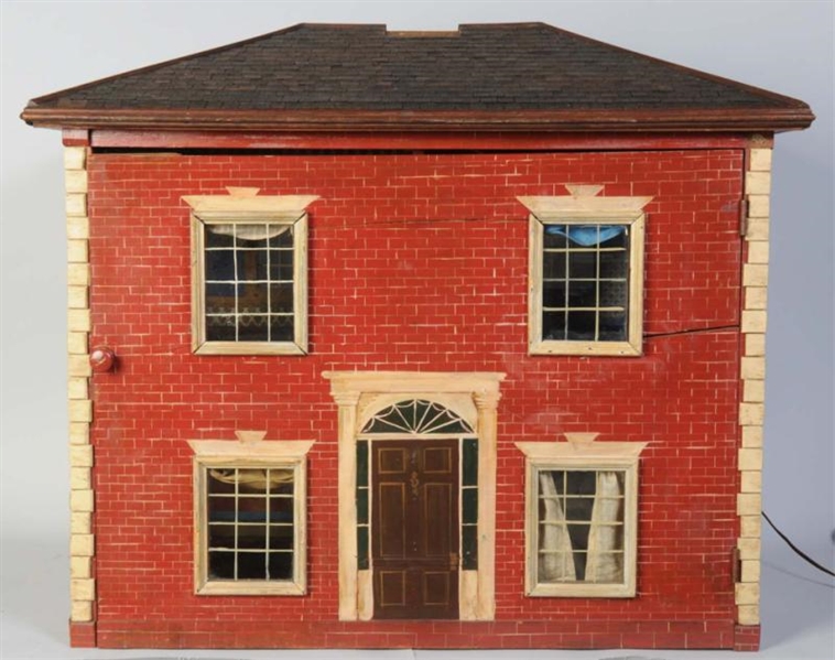 ANTIQUE FEDERAL DOLL HOUSE.                       
