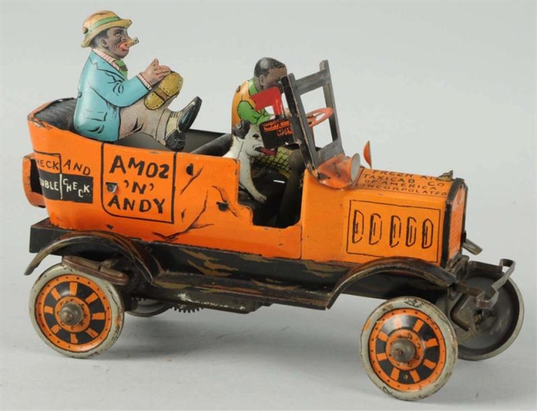 MARX TIN LITHO WIND-UP AMOS & ANDY TAXI TOY.      