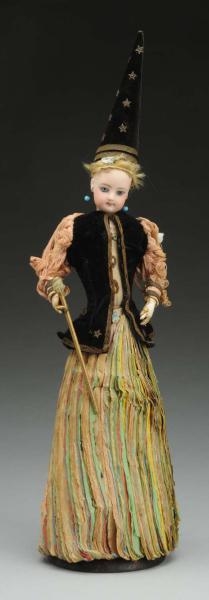 UNUSUAL FRENCH FORTUNE TELLING DOLL.              