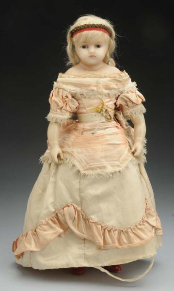 SWEET ENGLISH POURED WAX CHILD DOLL.              