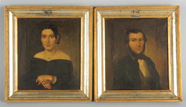 EARLY PAIR OF PORTRAIT.                           