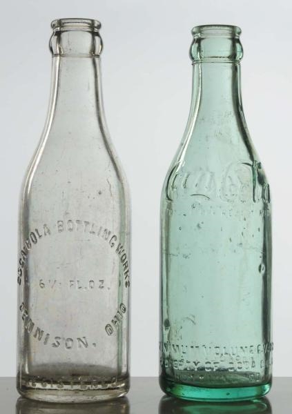 LOT OF 2: COCA-COLA STRAIGHT SIDED BOTTLES.       
