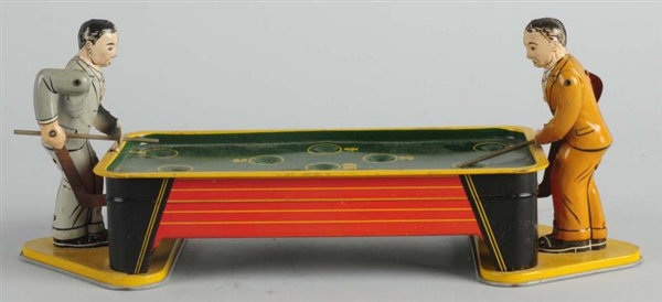 RANGER STEEL TIN LITHO WIND-UP POOL PLAYER TOY.   
